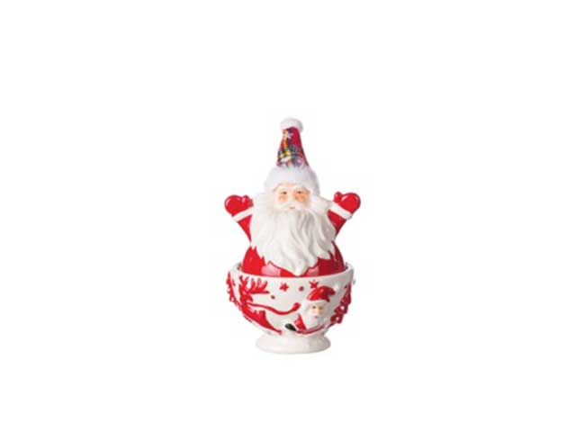 scatola babbo natale ceramica 10x19 63520