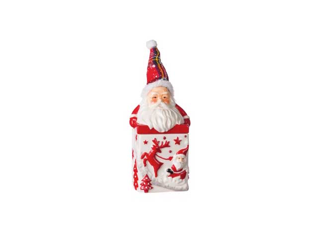 scatola babbo natale ceramica 9x7,5x23 63522