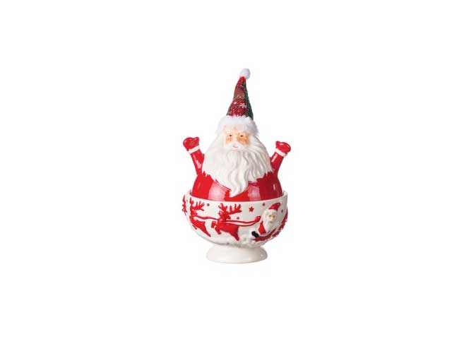scatola babbo natale ceramica14,5x27 63525