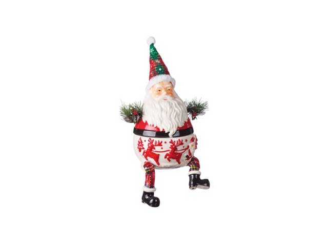 scatola babbo natale ceramica 13x28 63526