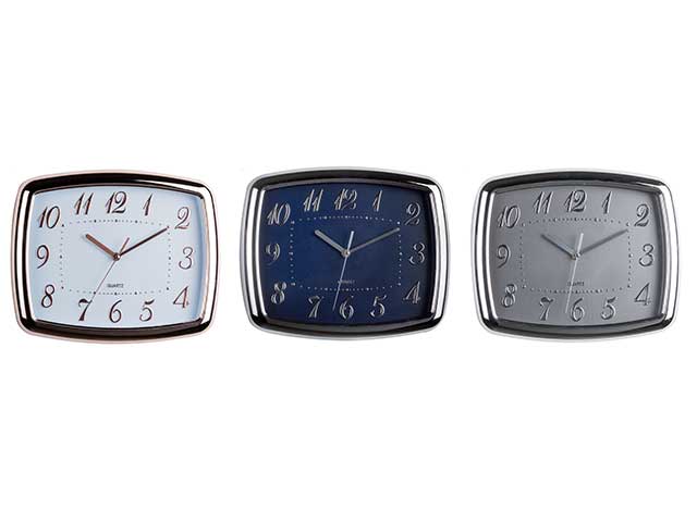 Orologio parete plast.28x34cm 66107