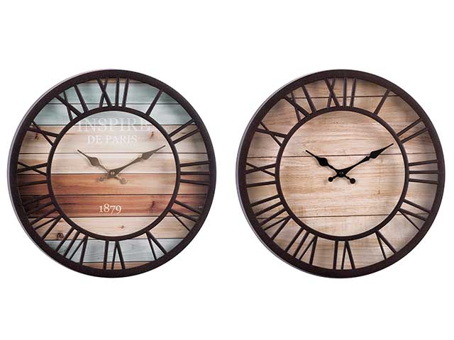 Orologio parete plast.d.31cm 66105