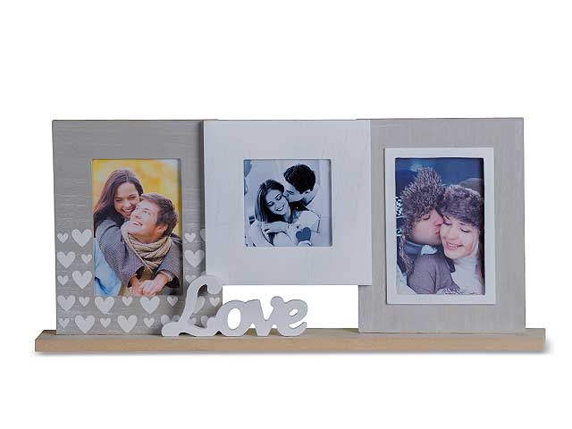 Porta foto 3posti 52x7,5xh24cm 66263