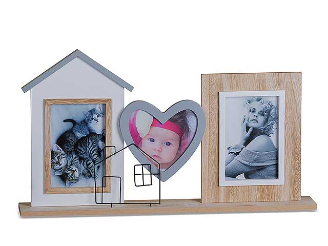 Porta foto 3posti 51x7,5xh28cm 66264