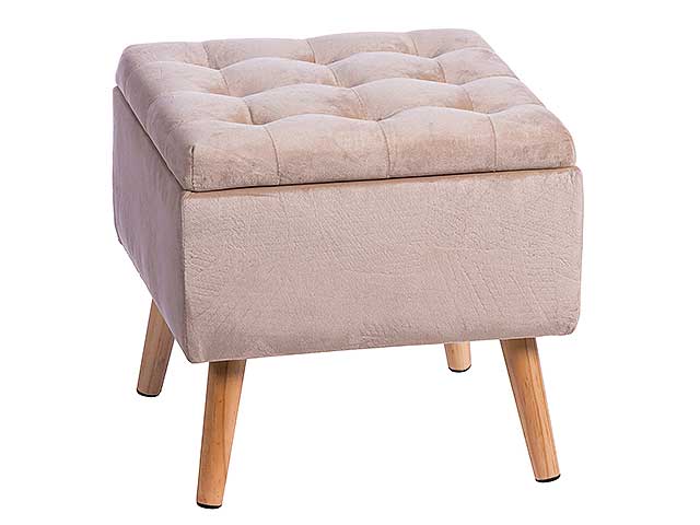 Pouf velluto con contenitore crema 39x39xh3cm967933