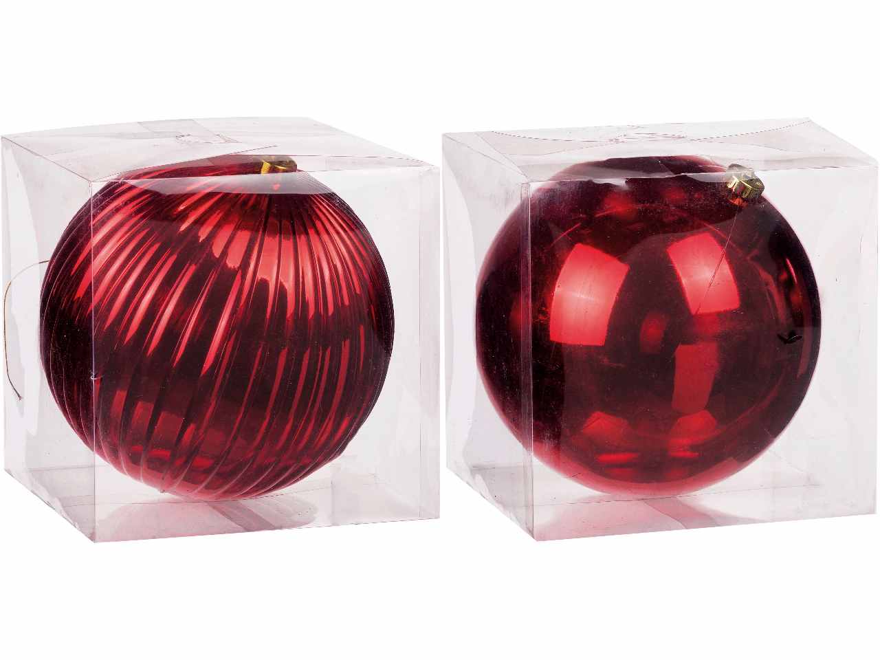 Pallina di natale rossa d.20cm