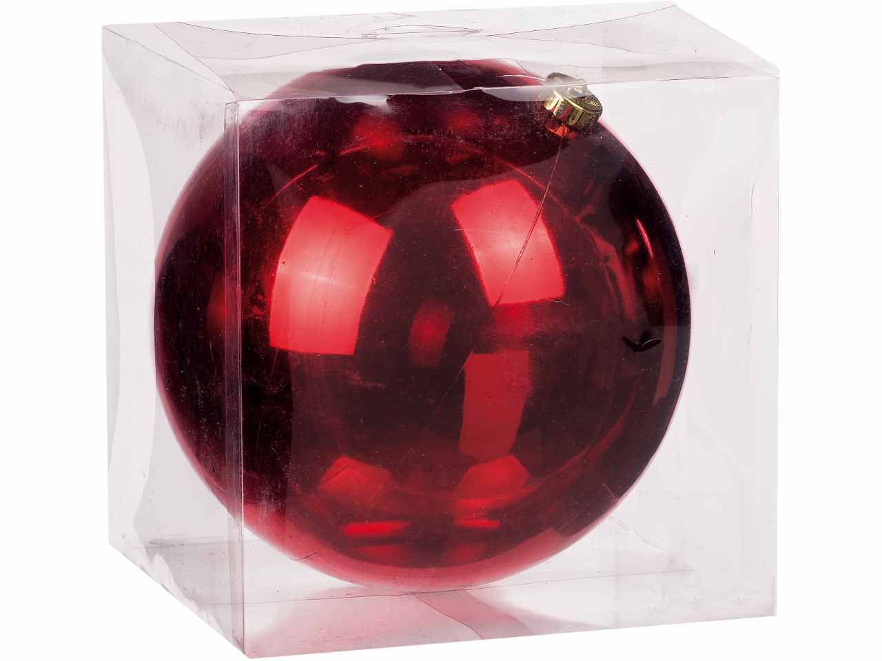 Pallina di natale rossa d.20cm