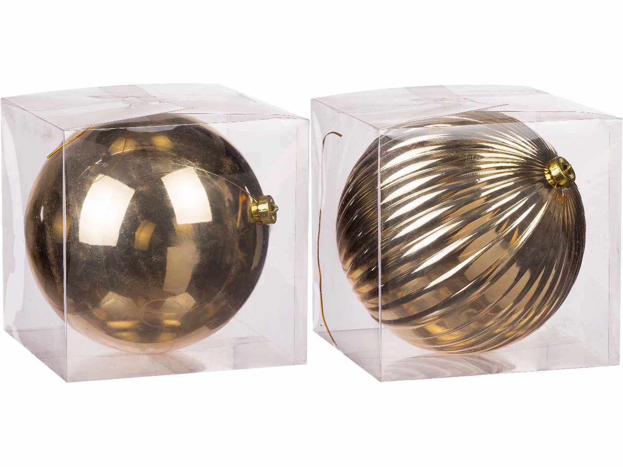 pallina di natale oro d.20cm