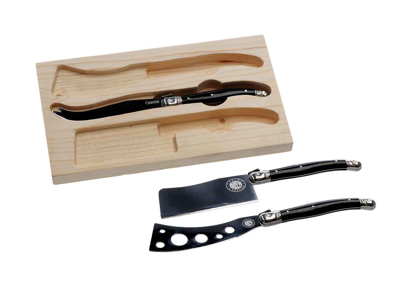 Coltello formaggio acciaio 23cm 3 pezzi 71536