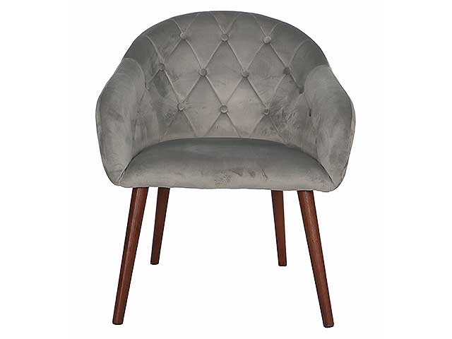 Poltrona vellinea darvgrigia 62x65xh81cm 71573