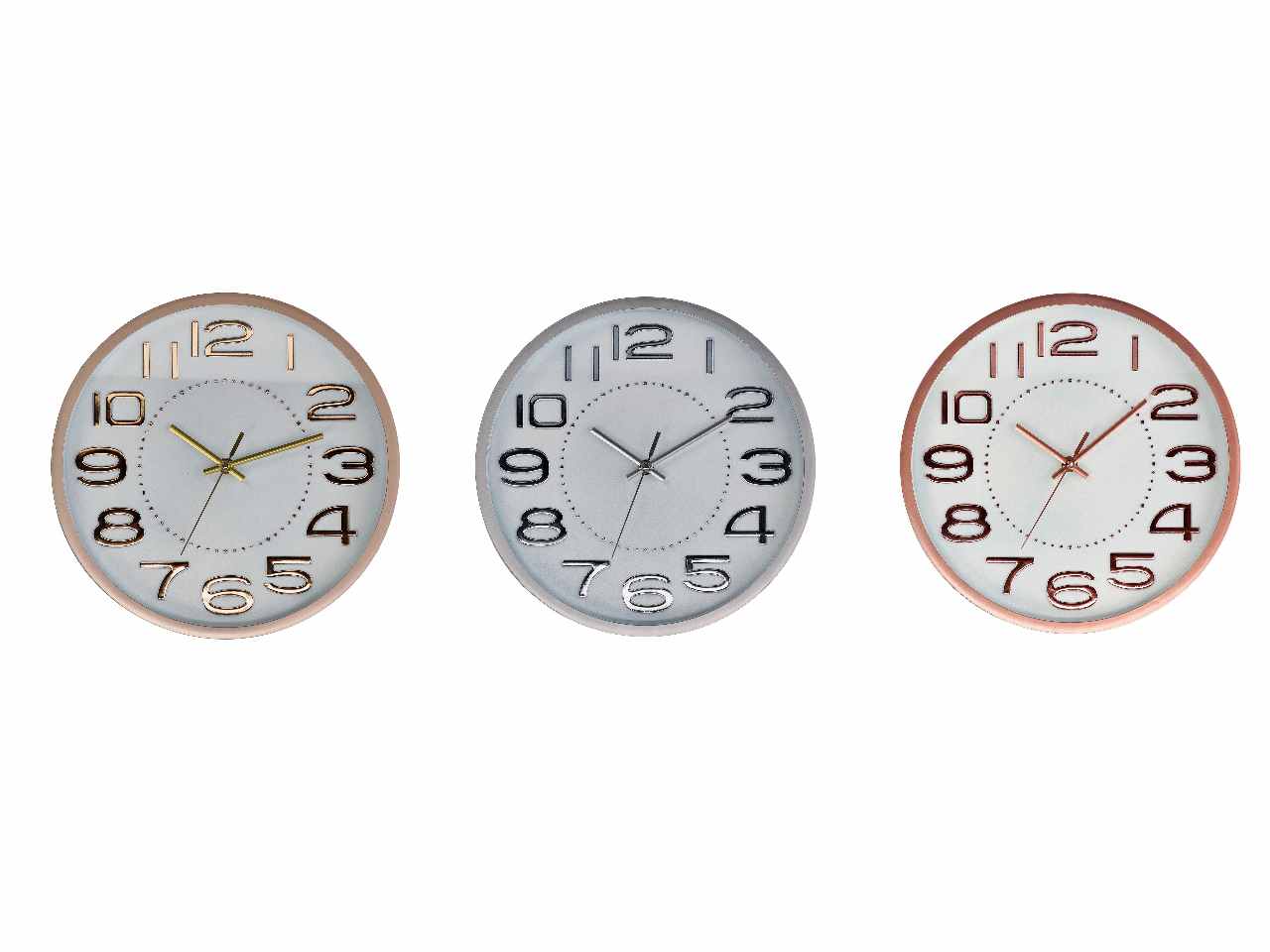 Orologio parete plast.d30,5cm 72300