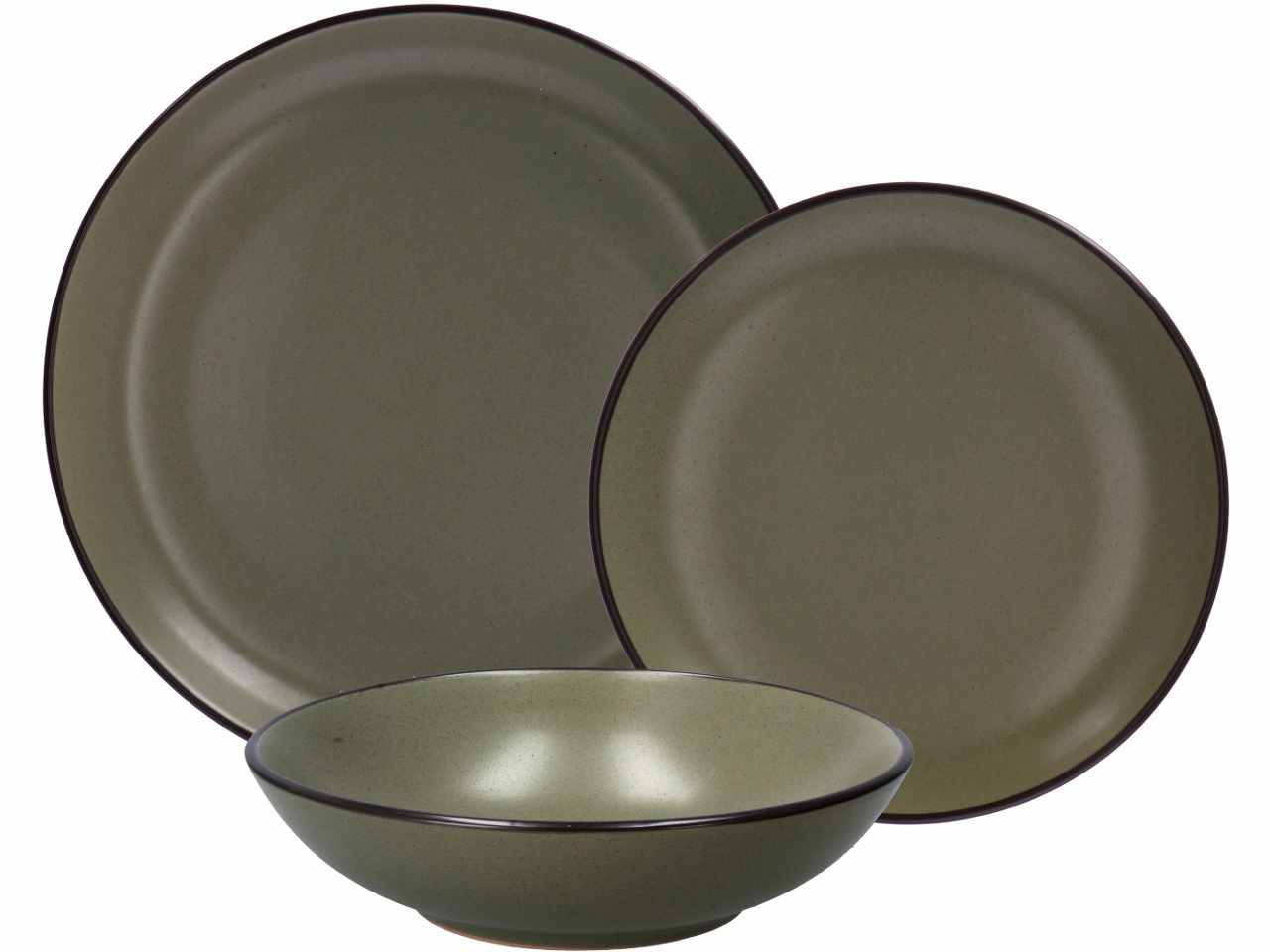 Servizio piatti cer.verde 18 pezzi 72337