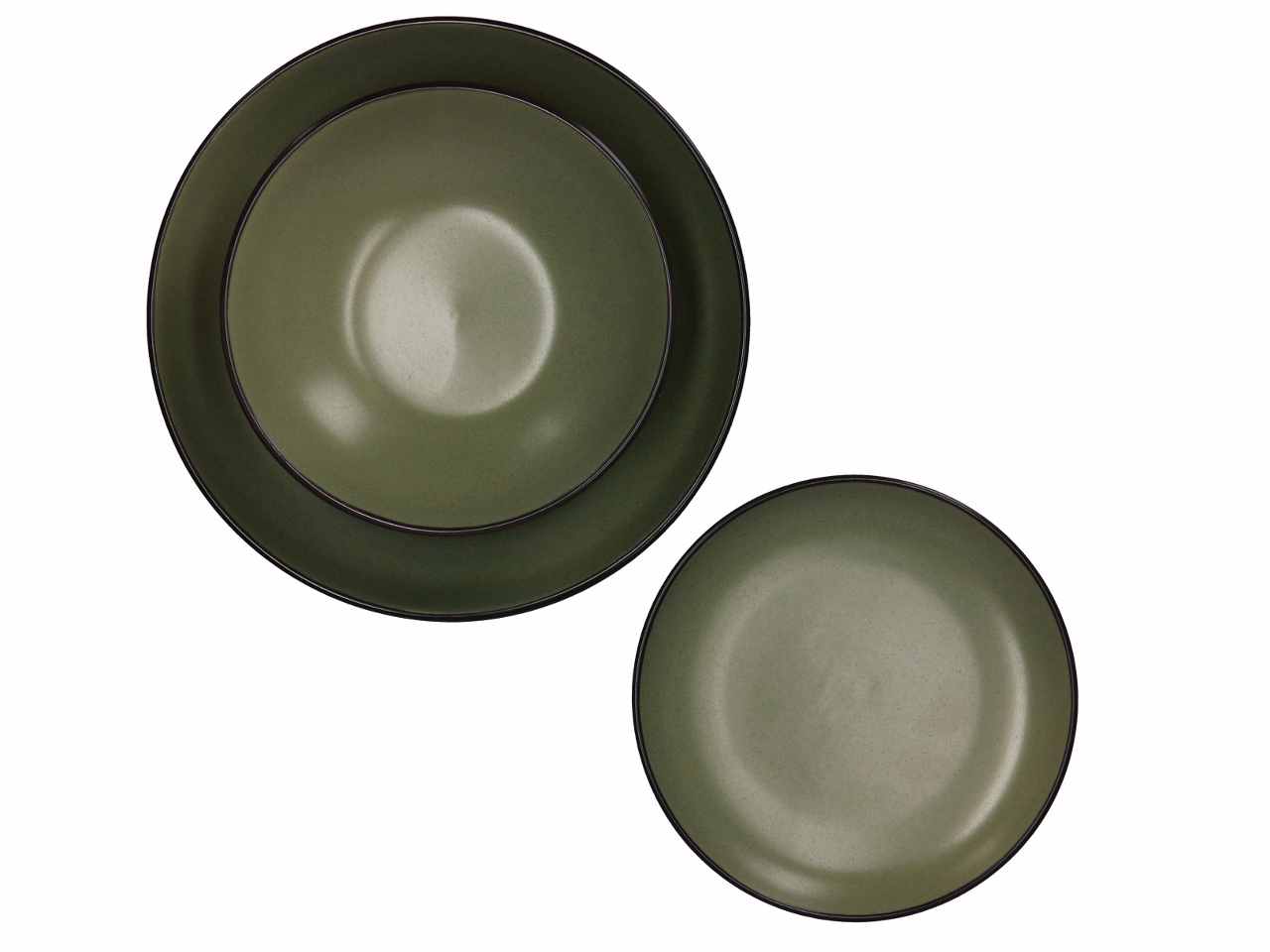 Servizio piatti cer.verde 18 pezzi 72337