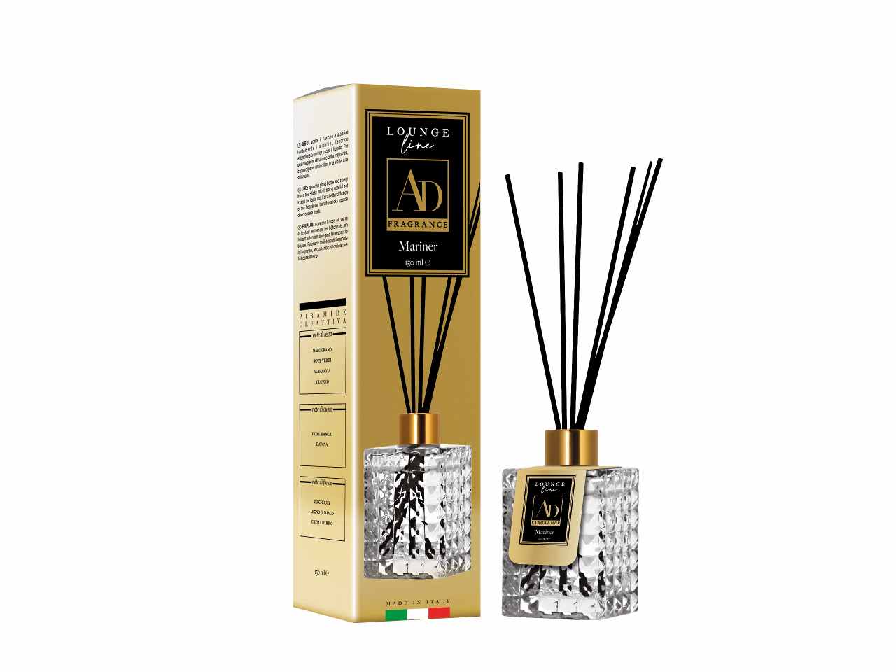 Diffusore con bacchette 150ml mariner 73119