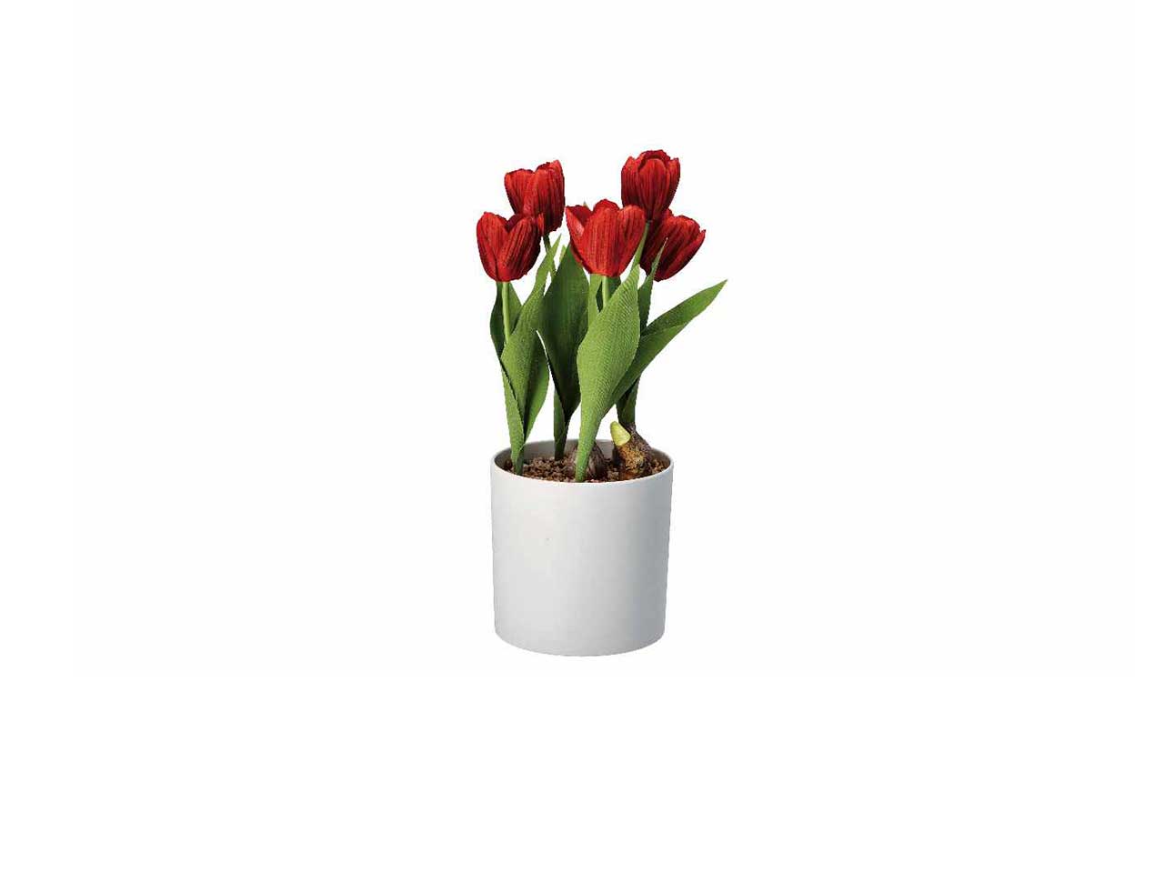Vaso c/tulipani d.14xh33cm 74877