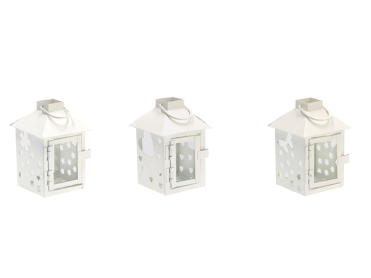 Lanterna ferro 7,5x7,5xh11,5cm75376