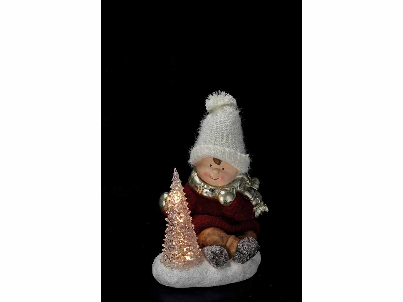 Bimbo natalizio con led 32x26xh36cm