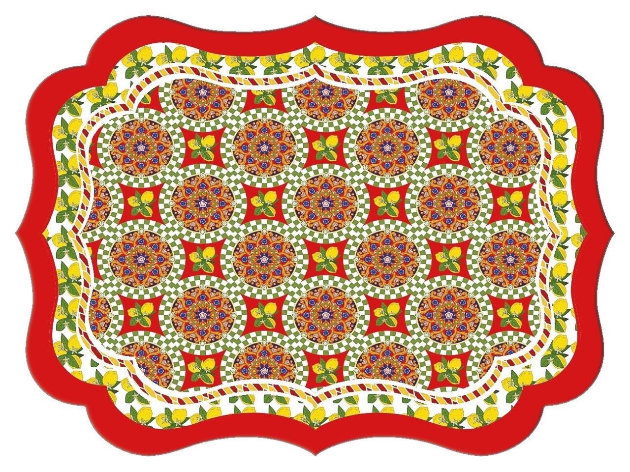 Tovaglietta in plastica 43x32cm in 4 decori assortiti