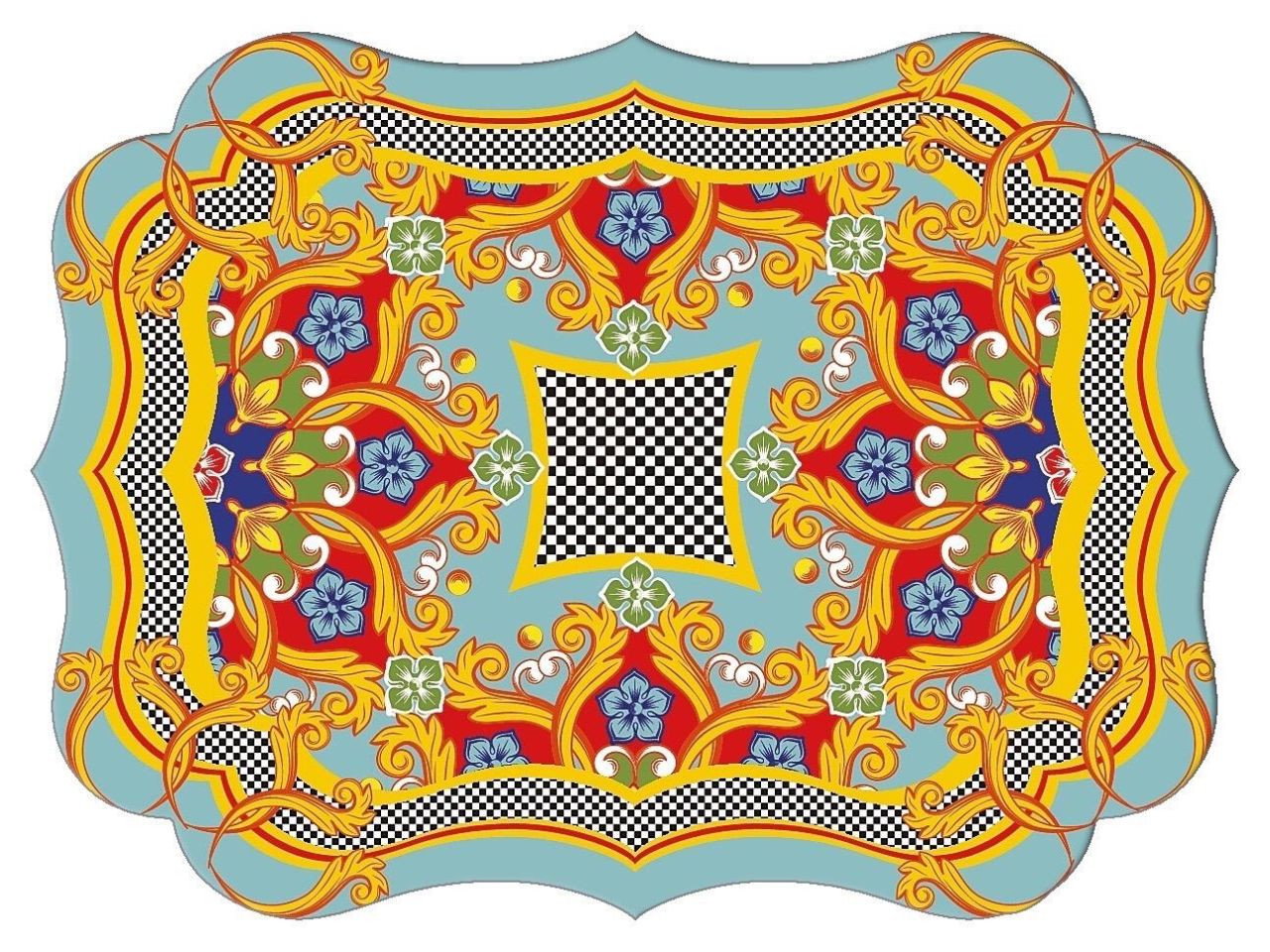 Tovaglietta in plastica 43x32cm in 4 decori assortiti