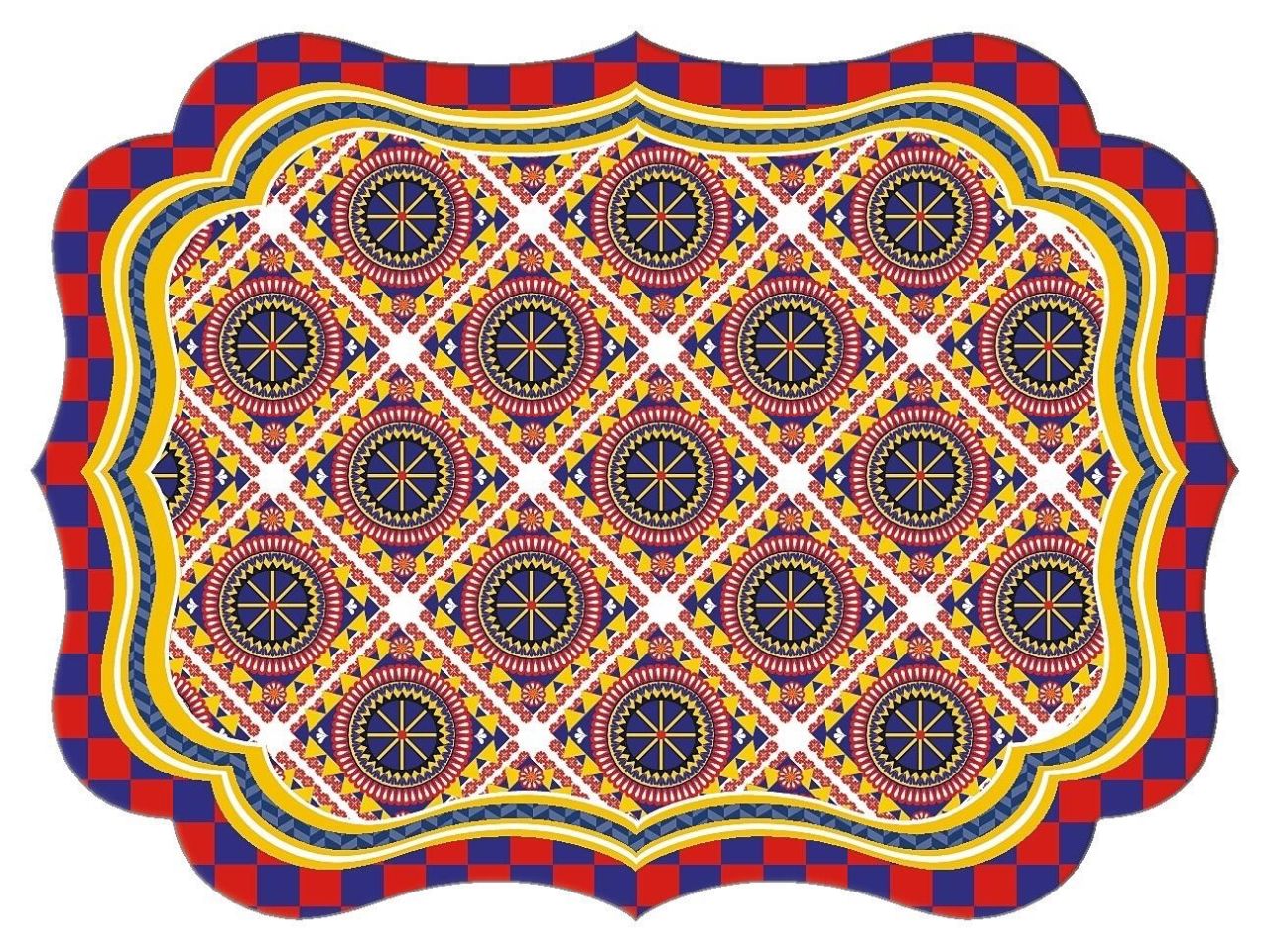 Tovaglietta in plastica 43x32cm in 4 decori assortiti