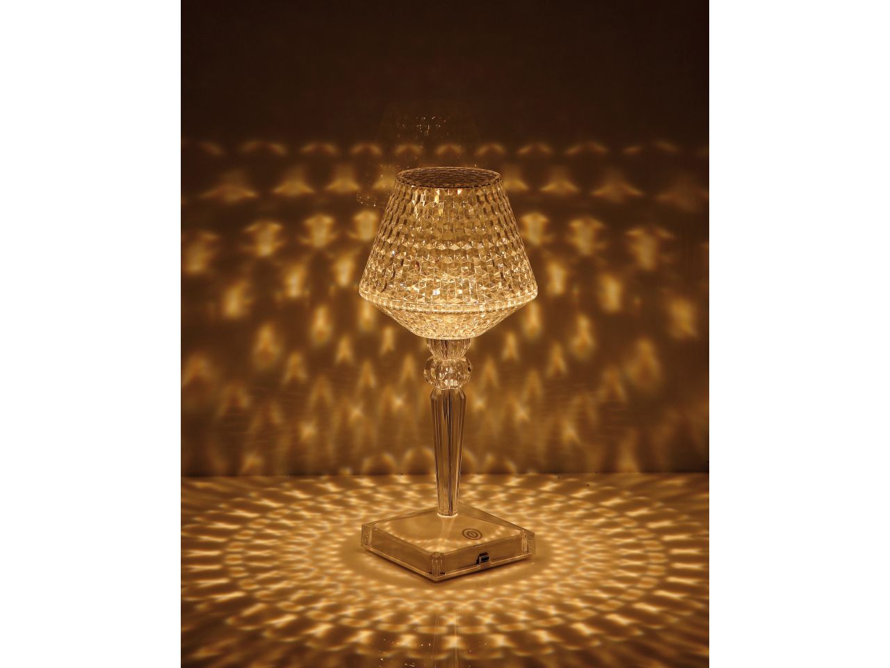 Lampada da tavolo vivian touch ricaricabile d.8,5xh.24,5cm