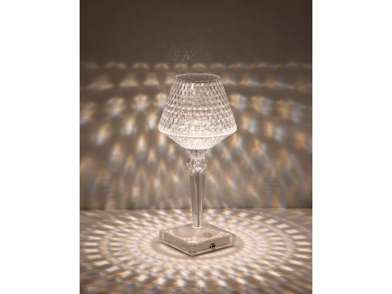 Lampada da tavolo vivian touch ricaricabile d.8,5xh.24,5cm