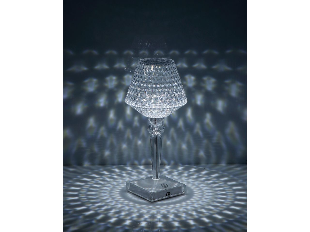 Lampada da tavolo vivian touch ricaricabile d.8,5xh.24,5cm