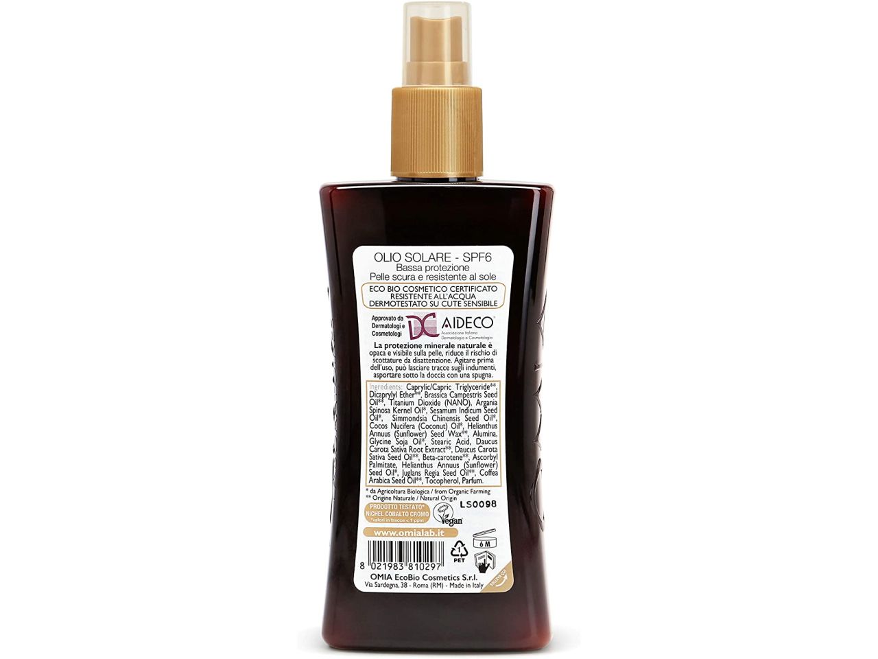 Omnia olio solare spf6 200ml
