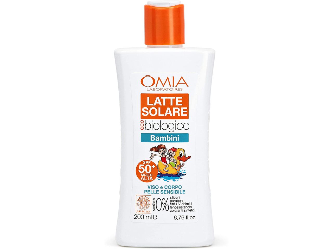 Omnia latte solare bio spf50+ 200ml