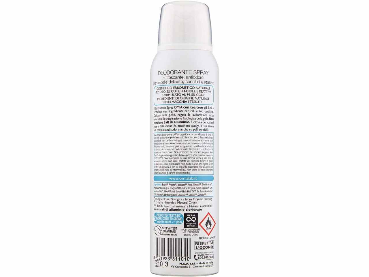 Omnia deo spray erboristico tea tree oil 150ml