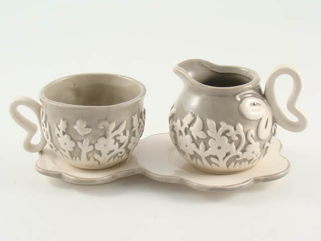 L.grigio lattiera+tazza eq012