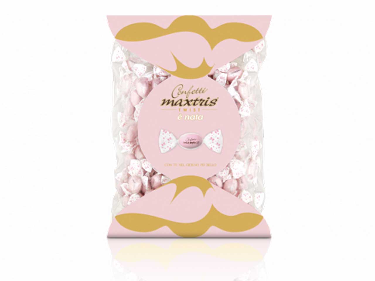 Confetti twist maxtris rosa 1kg twmaxr