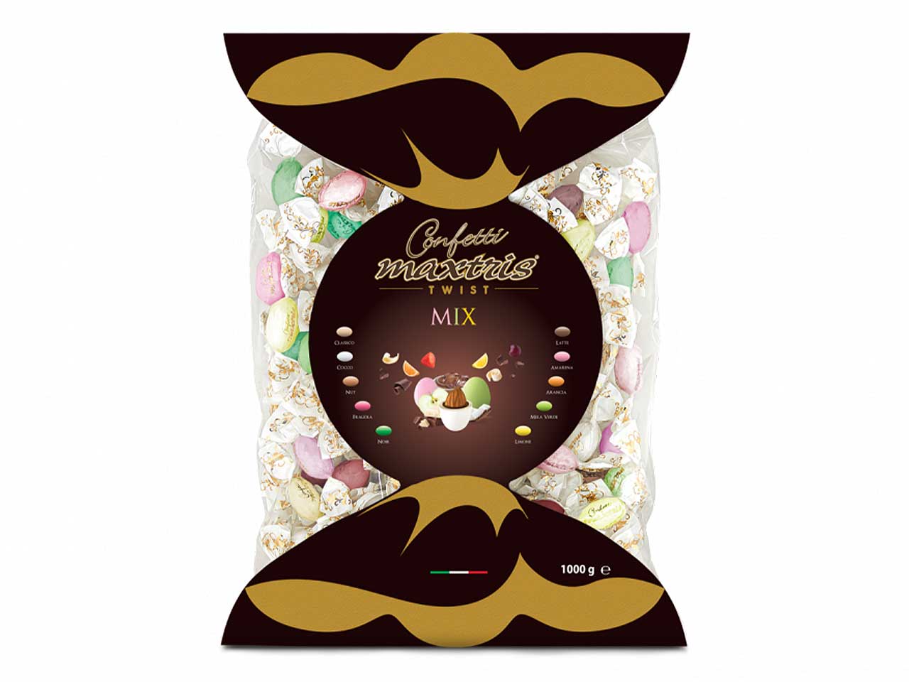 Confetti twist maxtris mix 1kg twmaxmix