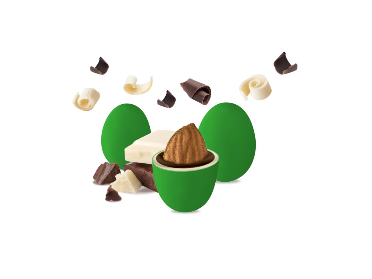 Confetti twist maxtris verde 1kg twmaxv