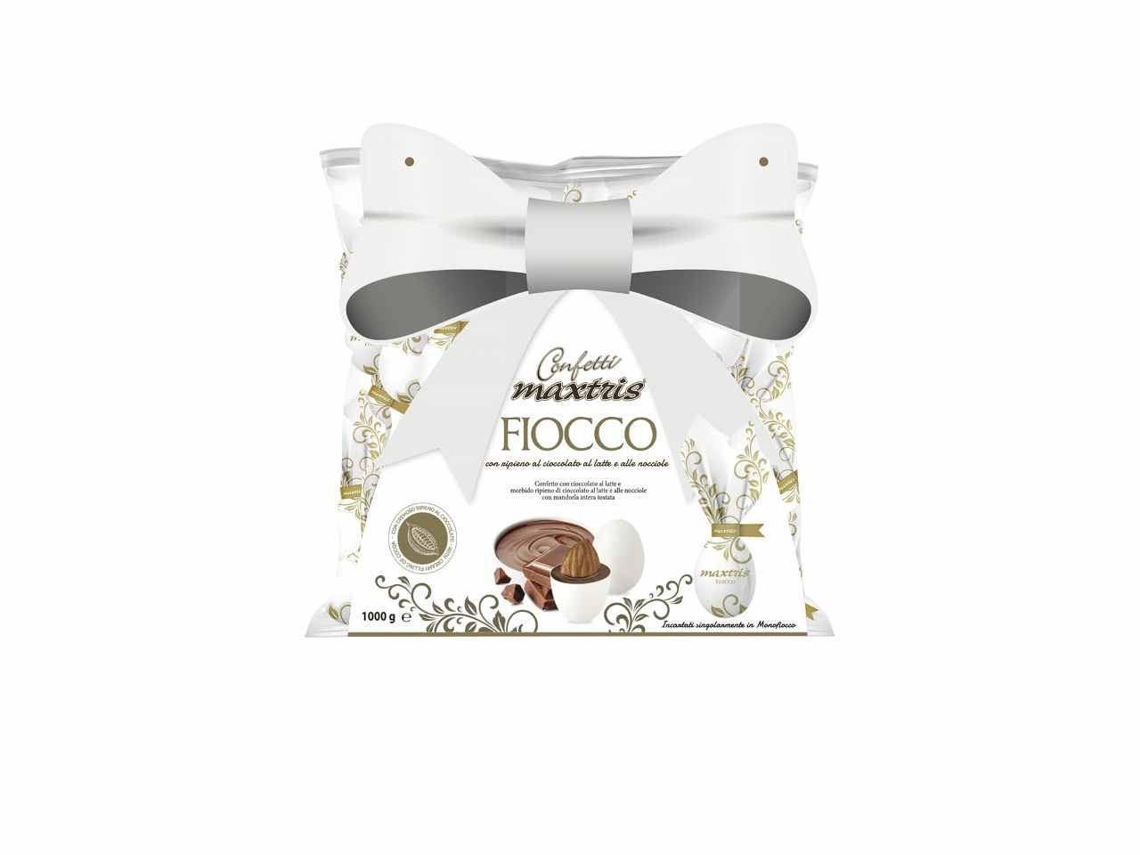 Confetti maxtris fiocco bianco 500grmaxfiob500