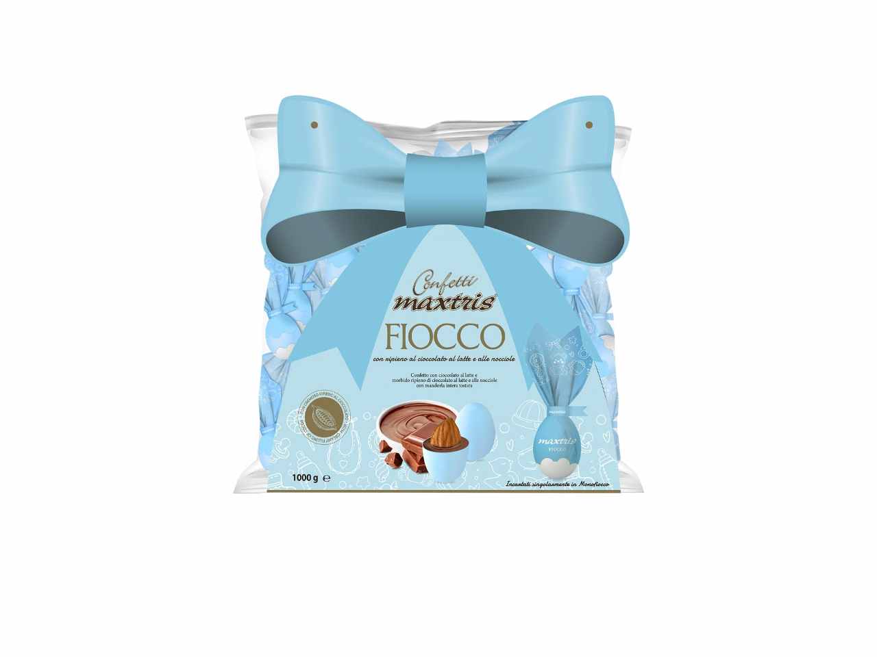 Confetti maxtris fiocco cel.500grmaxfioc500