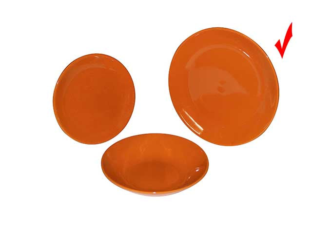 Piatto piano arancio 259142