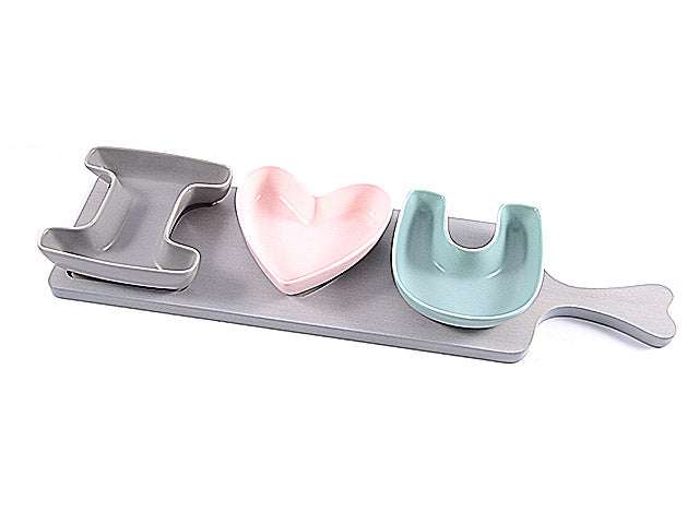 vassoio c/3 ciotole i love you  pb17695