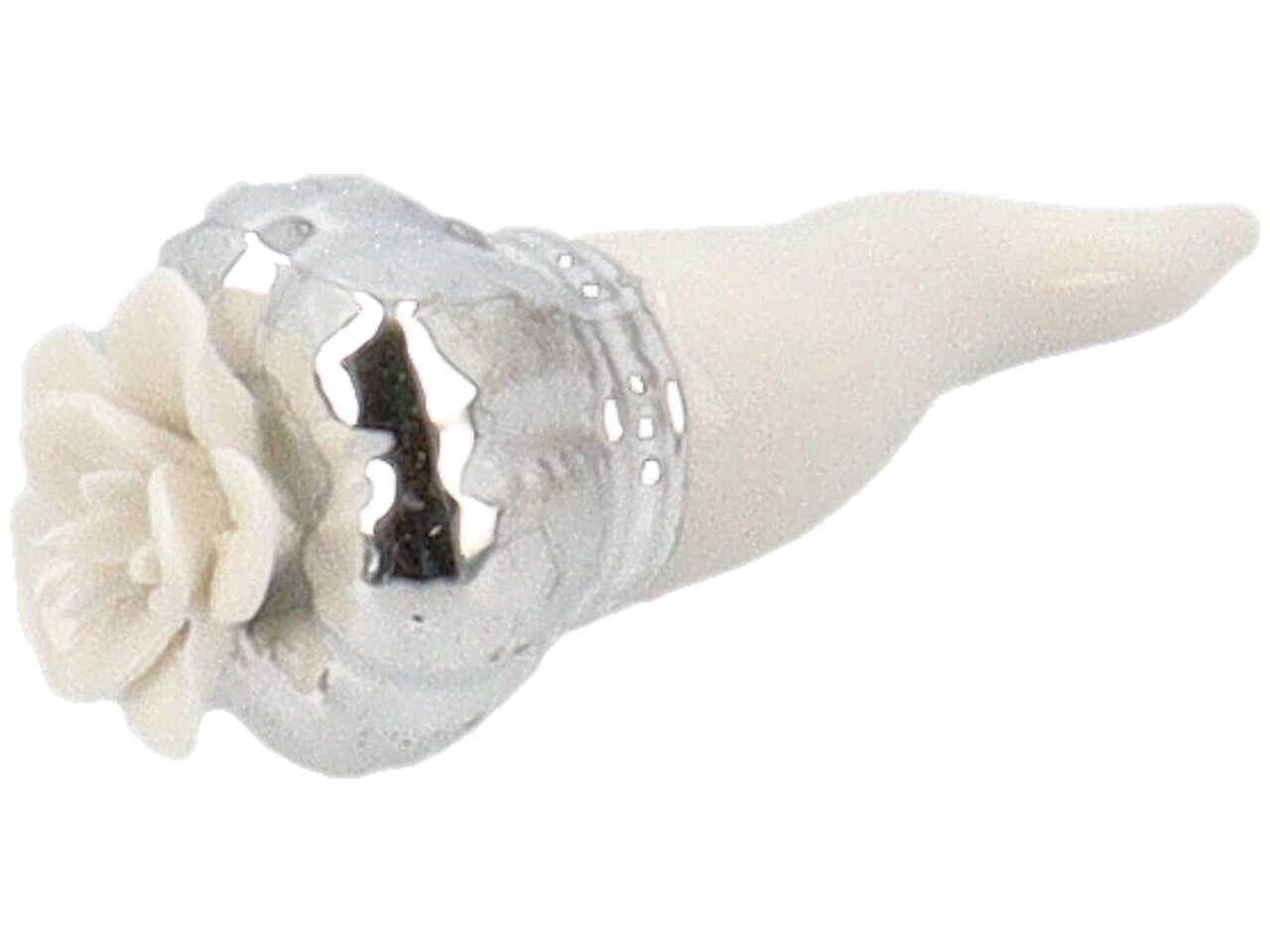 Cornetto portafortuna arg.8,7cm pb18360