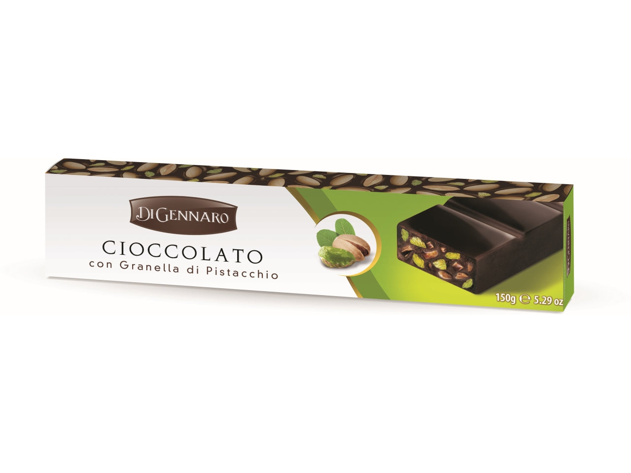 Torrone cioccolato al pistacchio 150gr