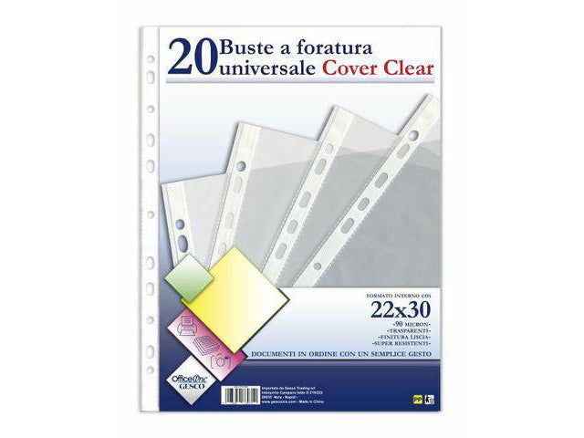 buste forate a4-90micron 20pz