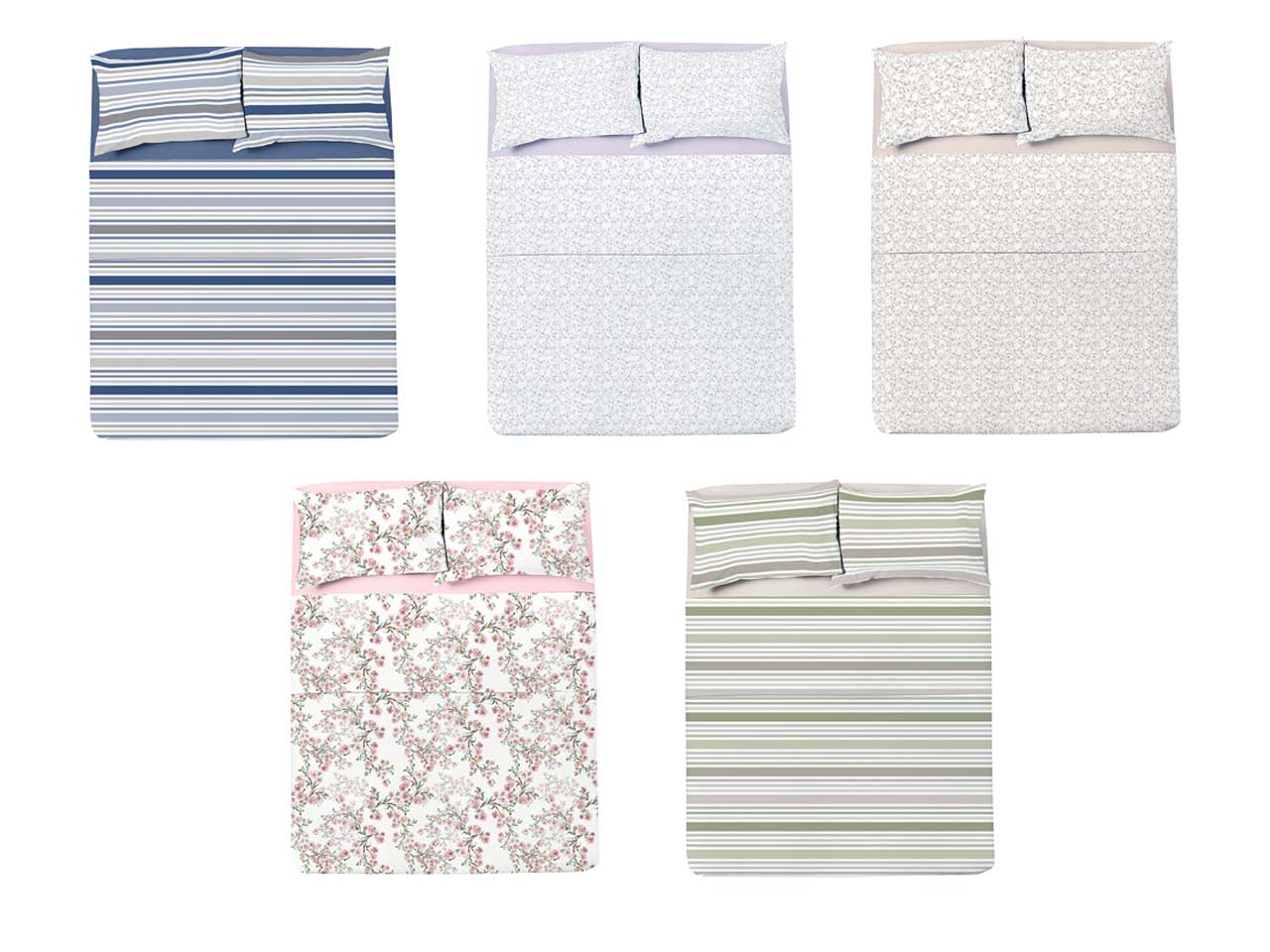 Mister cotton completo letto matrimoniale in flanella