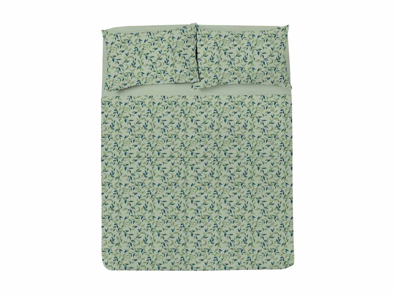 Mister cotton completo letto matrimoniale decoro piante dal mondo