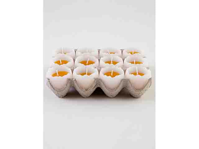 candela uovo 12 pezzi 4cm 211606