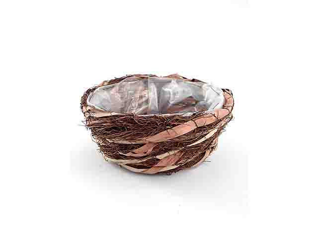 L.rattan cache pot 18x7cm 302022