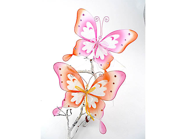 farfalla arancio/fucsia 36x25 212719