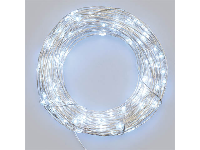 Catena luci 20led batteria bianco freddo 45347