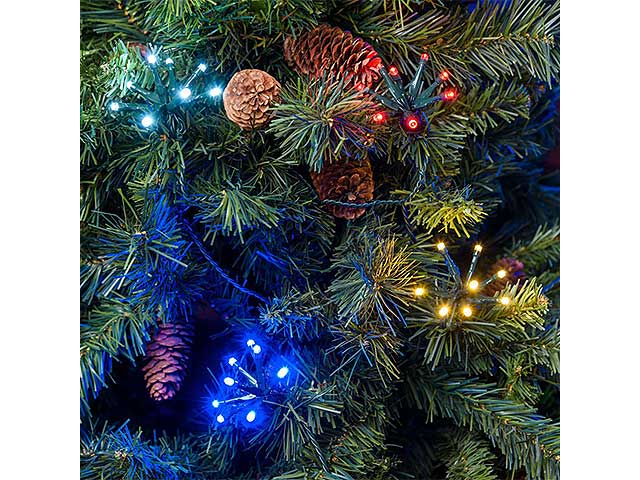 Catena luci bunch 320led multicolor uso esterno