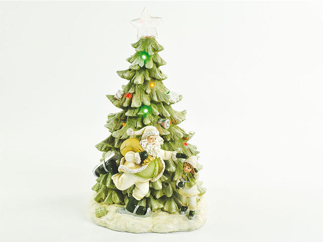 Albero natalizio musica/luci 33cm 31376