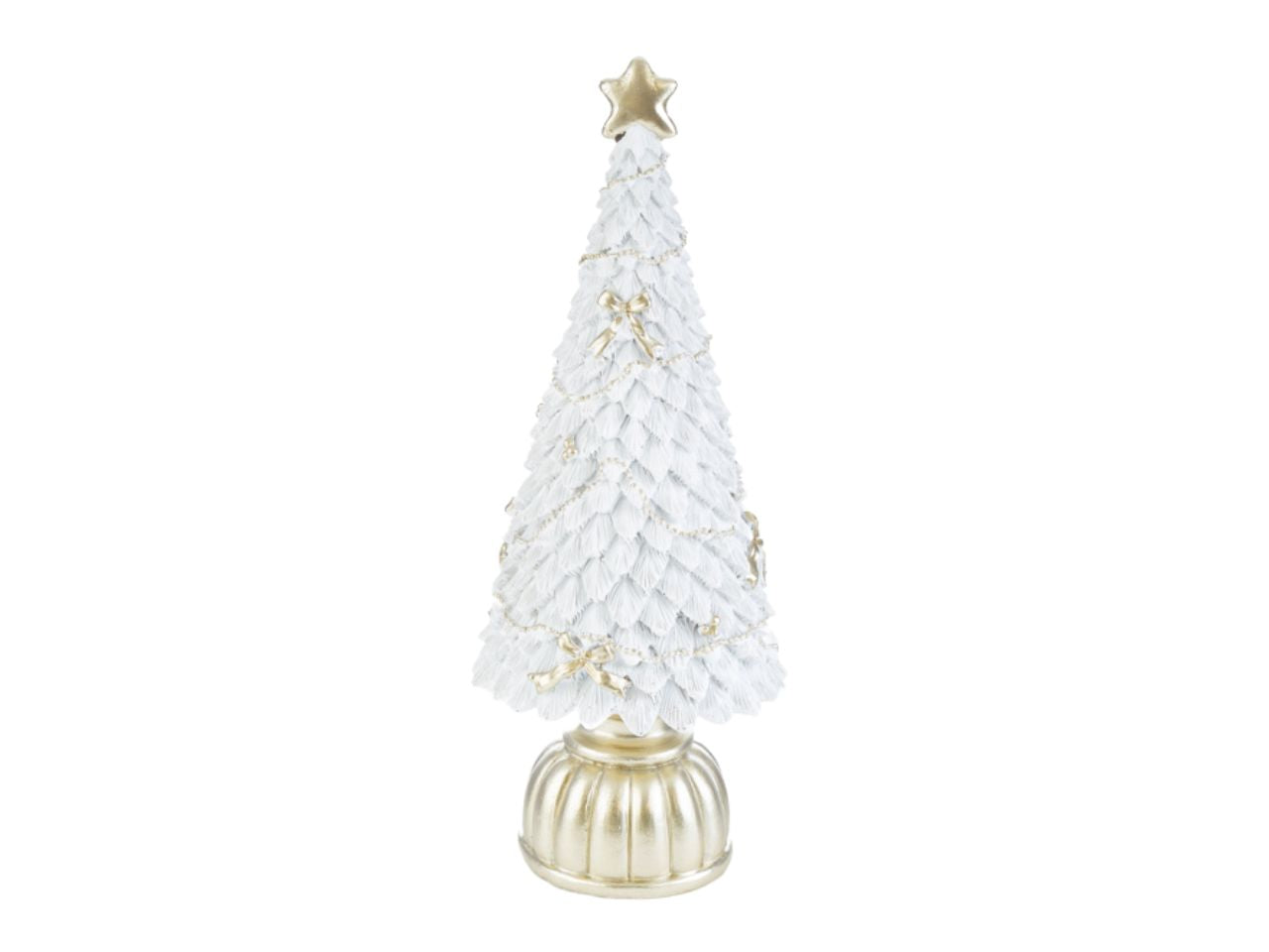 Albero natalizio in resina oro 9xh.25cm